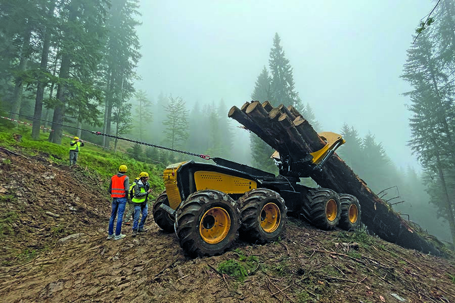 Advances in self driving skidder