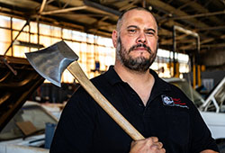 Axeman to compete after near fatal heart attack