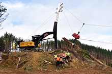 Big swing yarder production with yoder running costs