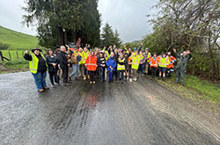 Tarata Road upgrade underway