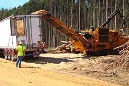 Showcasing in-field chipping equipment